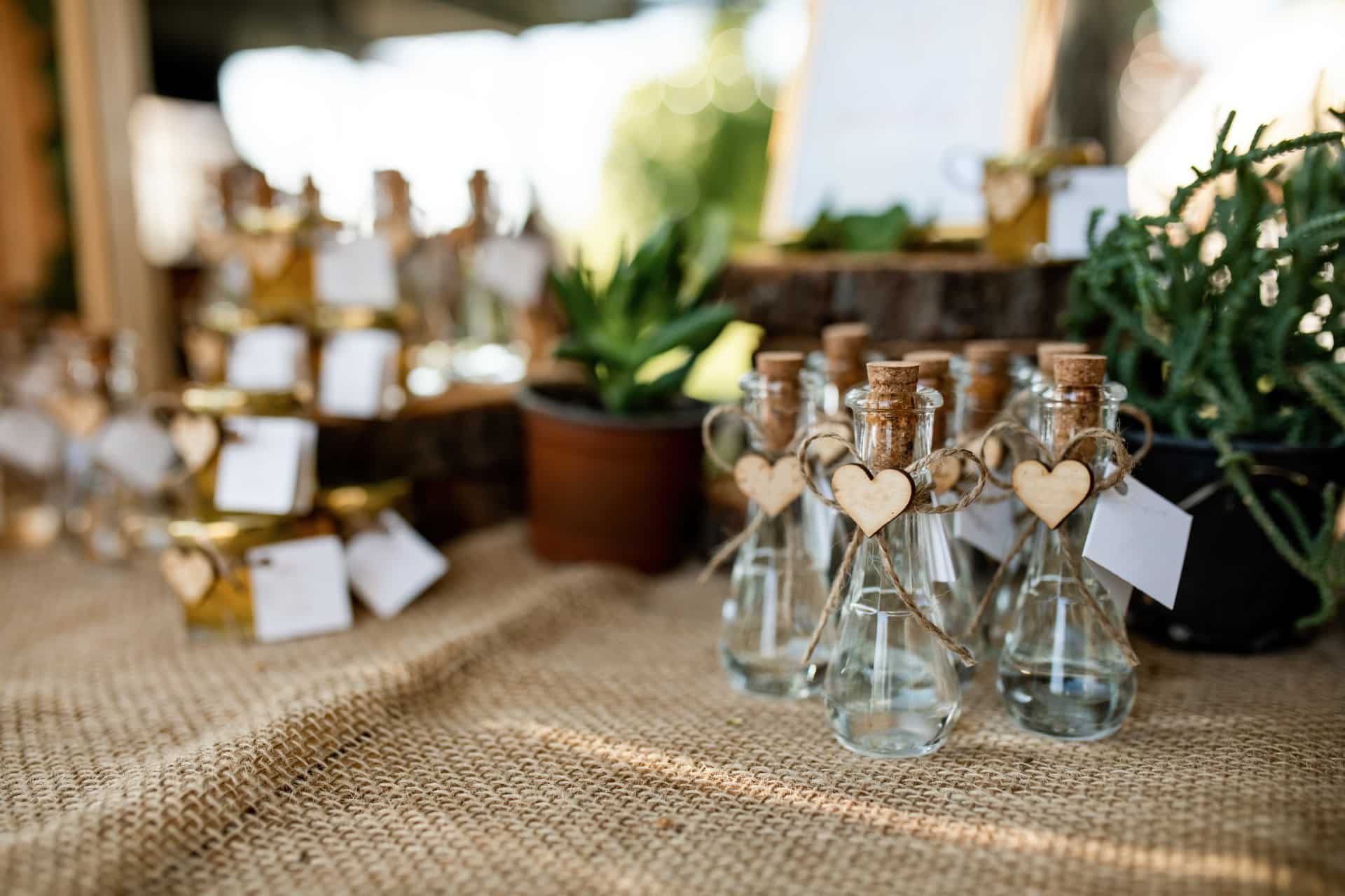 Details table setting wedding reception